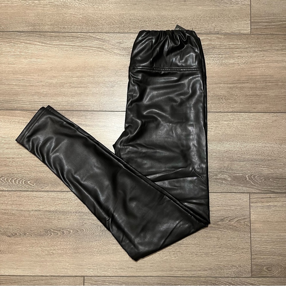 Forever21 black leather leggings